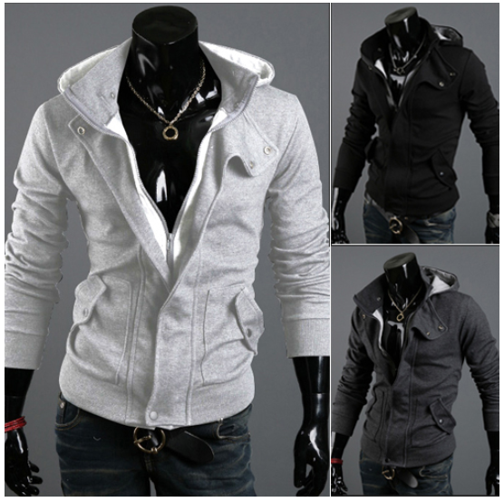 casaco preto e branco masculino